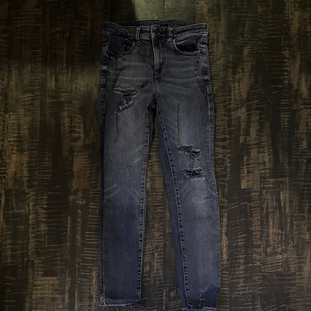 American Eagle Hi-Rise Black Jegging